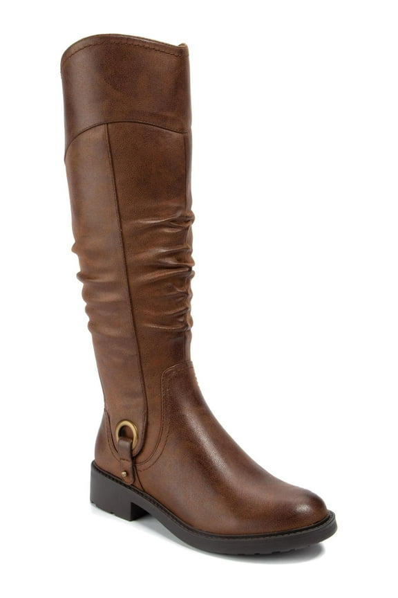 Womens Chaya Tall Block Heel Knee-High Boots Brown 6 Medium (B,M)