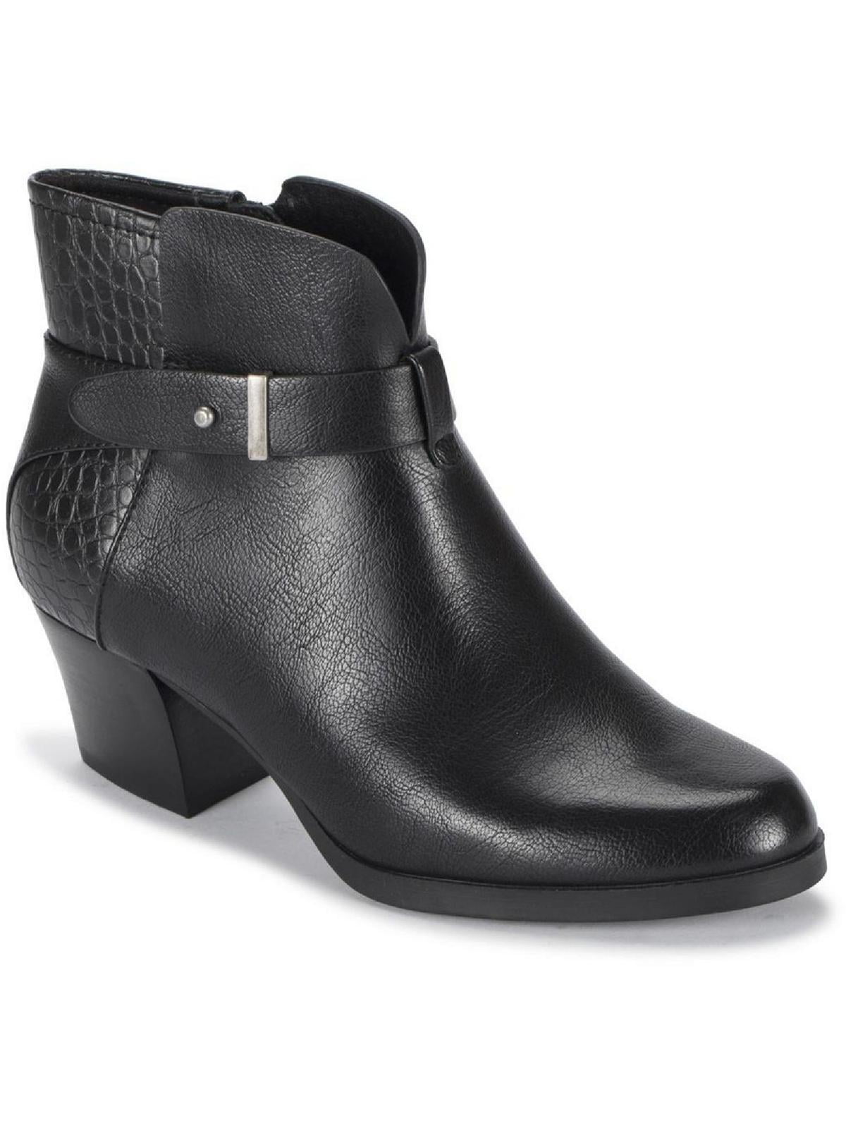 Baretraps Womens Lane Faux Leather Snake Print Ankle Boots Walmart