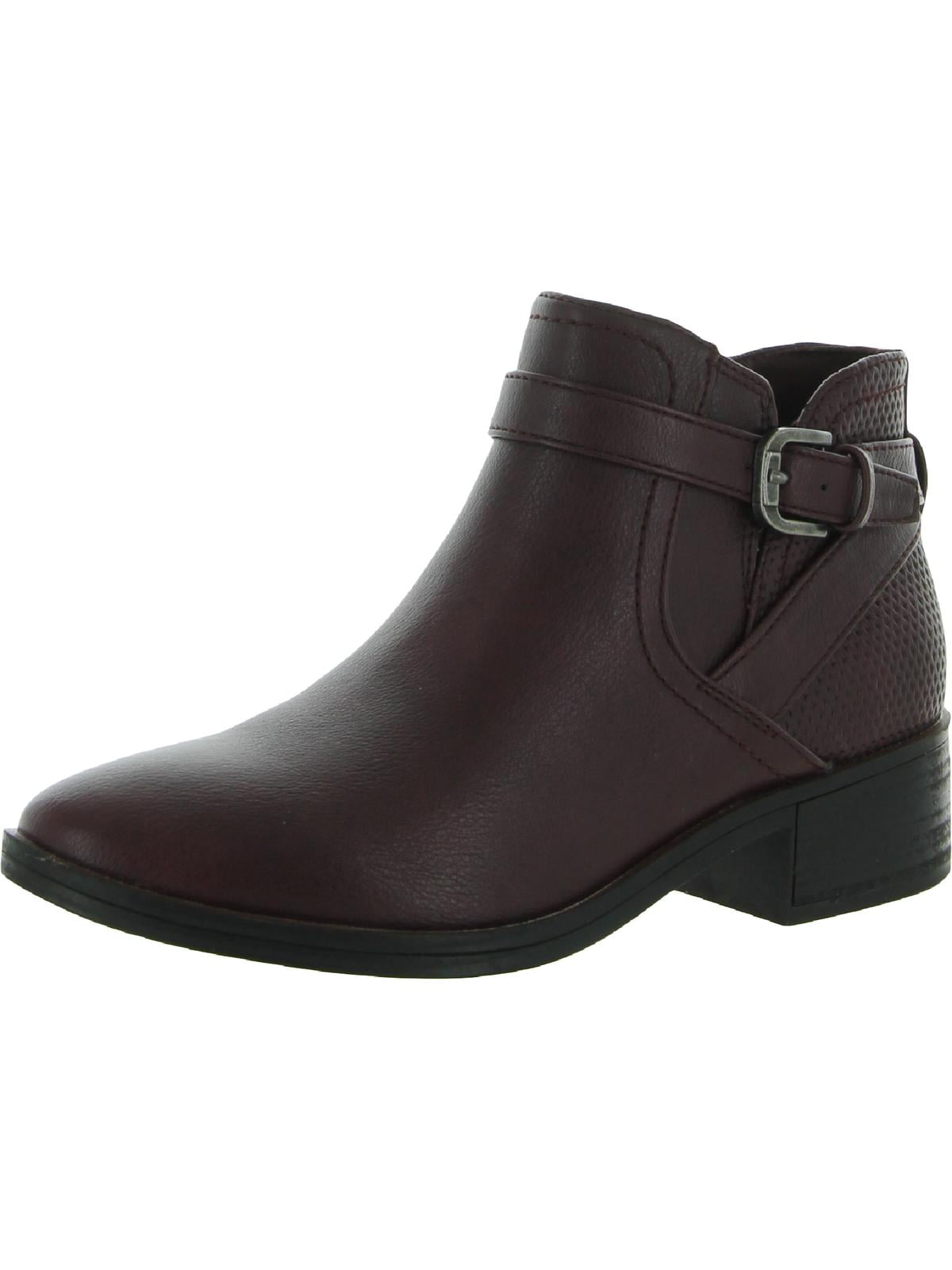 Baretraps Womens Maci Faux Leather Booties Ankle Boots