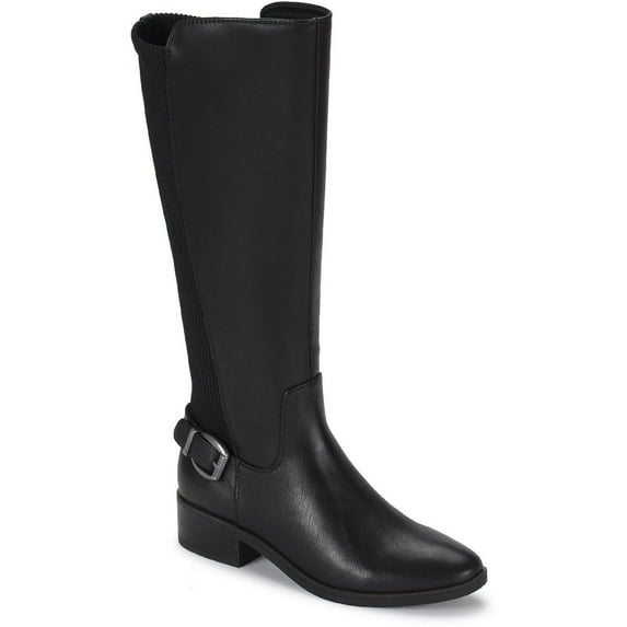 Baretraps Womens Mckayla Faux Leather Tall Knee-High Boots