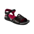 thumbnail image 1 of Baretraps Womens Nolie Faux Leather Ankle Strap Wedge Sandals, 1 of 3