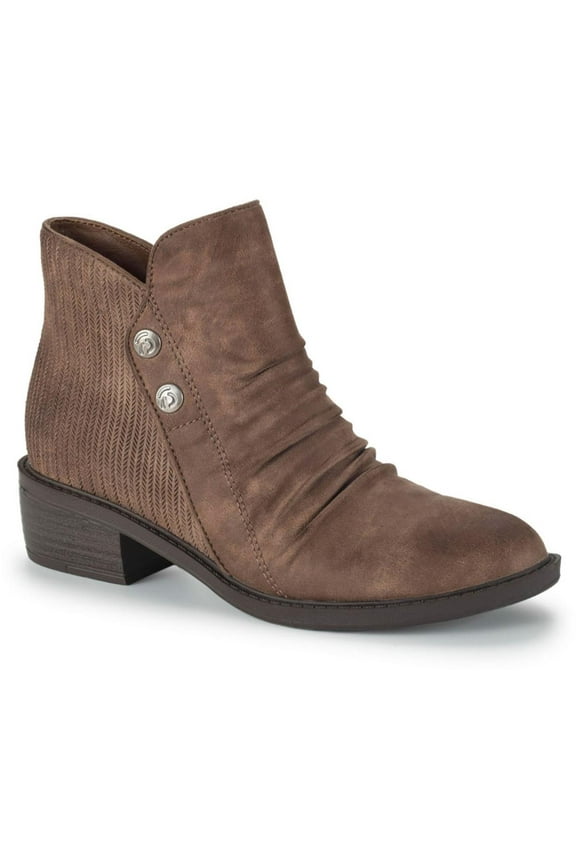 Womens Stevie Faux Suede Ankle Booties