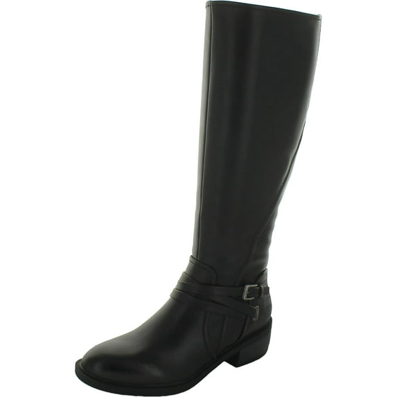Baretraps Womens Stratford Faux Leather Mid-Calf Boots