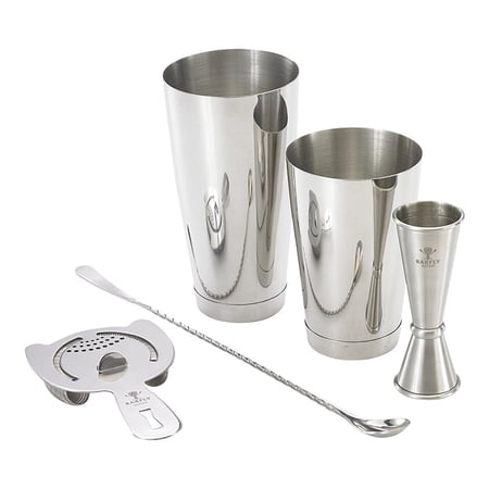 Barfly 5 Piece Basics Cocktail Set, Stainless Steel