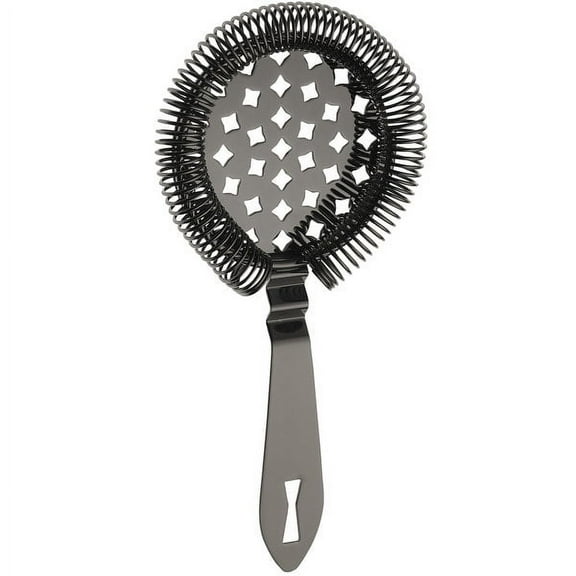 Mercer Barfly Classic Hawthorne Spring Bar Strainer | Gun Metal Black