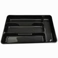thumbnail image 1 of Bargain Clearance Cutlery Box Flatware Storage Plastic Tray Kitchen Cutlery and Accessories Box Utensil Drawer Organizer Container Room Organization Holder, Black, 10.65*7.02*1.44In, Plastic, Relocy, 1 of 5