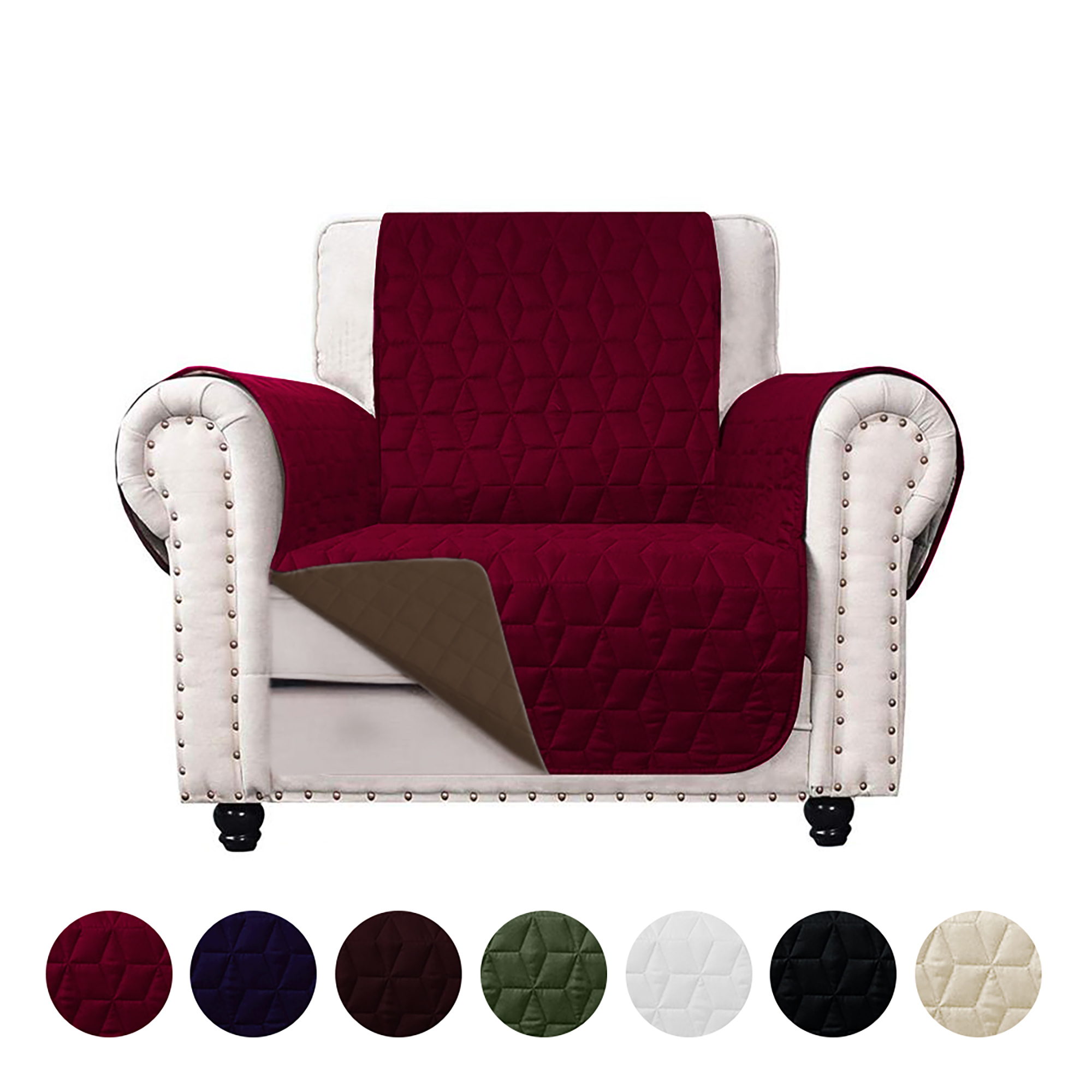 Bargain Honcho Waterproof Reversible Quilted Microfiber Sofa Slipcover