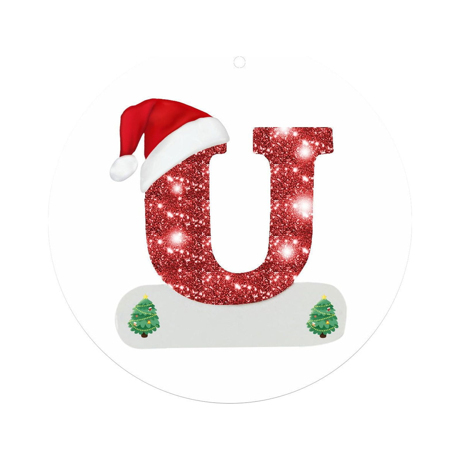 Bargain Sale! Wooden Christmas Tree Ornaments with Letter Design