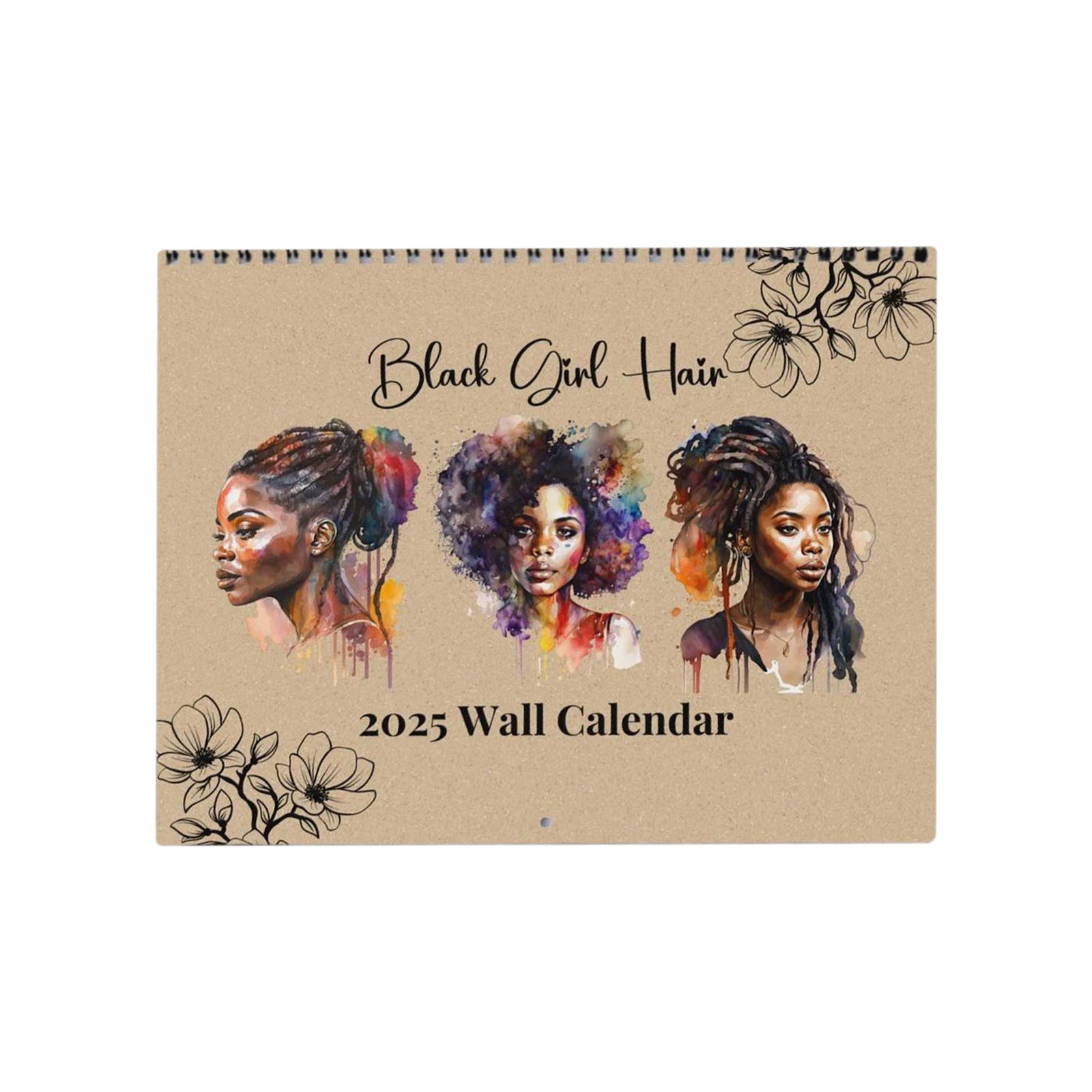 Bargains! Black Girl 2025 Wall Calendar Black Girl 2025 Wall Calendar