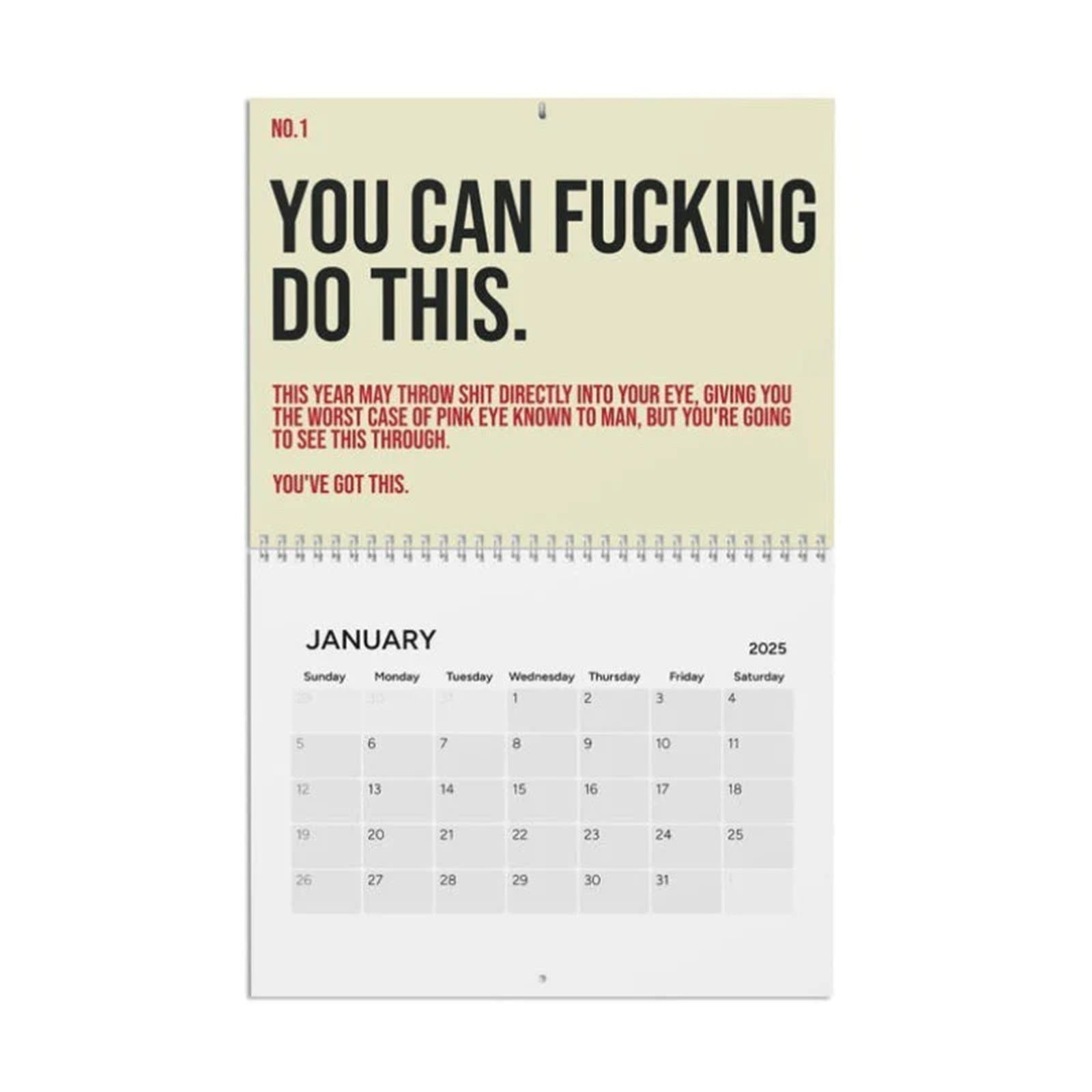 Bargains! The Year of Your Year Calendar 2025 A KickAss Motivational