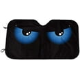 Bargburm Angry Blue Eyes Windshield Sun Shade for Car SUV Truck