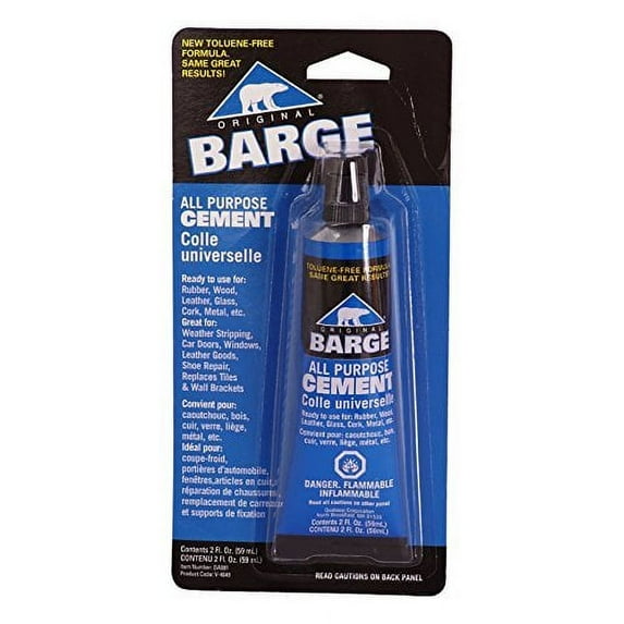 Barge All-Purpose TF Cement Rubber, Leather, Wood, Glass, Metal Glue 2 oz