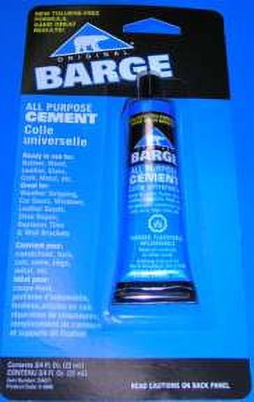 QUABAUG Barge Paste Blue All Purpose Cement Glue Toluene Free, 3/4 oz