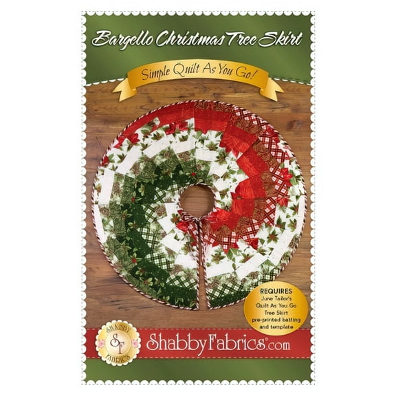 Bargello Christmas Tree Skirt Pattern by Shabby Fabrics
