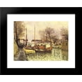 thumbnail image 1 of Barges on the Canal Saint Martin in Paris 20x24 Framed Art Print by Alfred Sisley, 1 of 2
