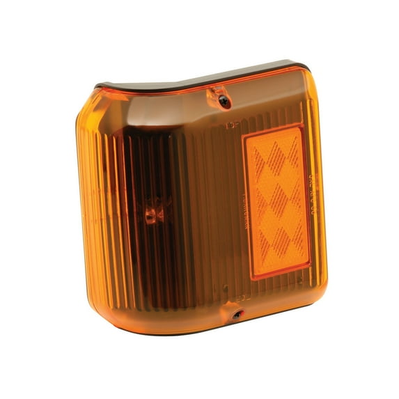 Bargman Clearance Light #86 Wrap-Around Amber w/Black Base BM30-86-203