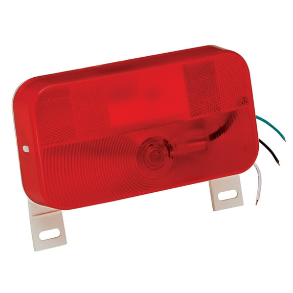 Bargman 31-92-003 Surface Mount Taillight #92 - Red with License Bracket