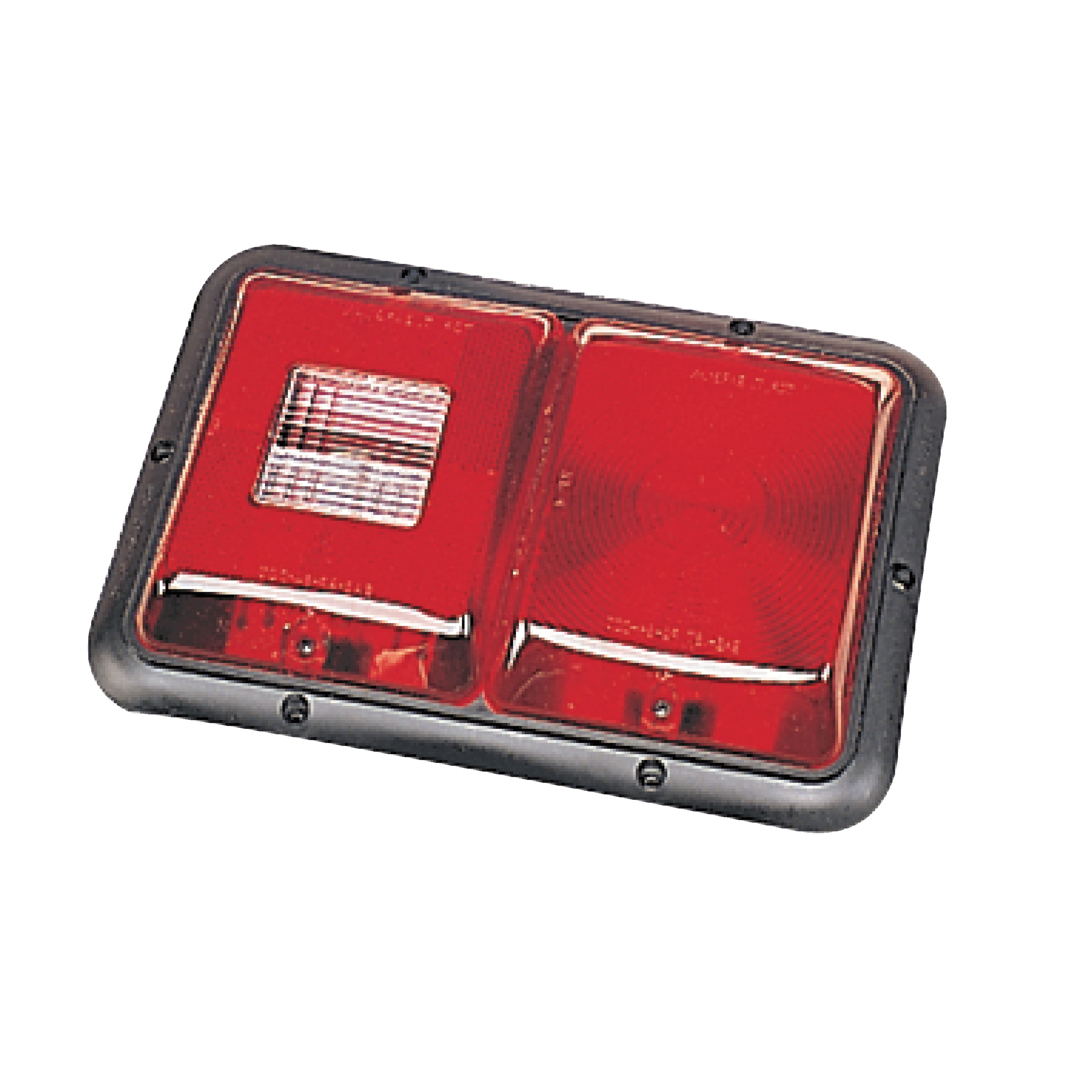 Bargman 34 84 008 Red Double RV Trailer Tail Light with Backup