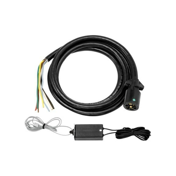 Bargman 50-67-410 7-Way Connector; Molded; Trailer End; w/10 ft. Cable; Breakaway Switch;