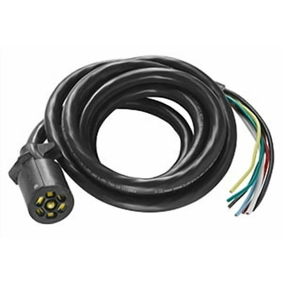 Bargman 50-67-618 7-Way Molded Trailer End With 8 Ft. Cable, 13 x 13.50 x 2 in.