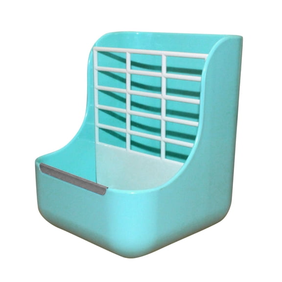 Barhoo 2-In-1 Rabbit Feeder Grass Hay Rack Food Bowl Hanging Cage Accessories Small Animal Feeding Station Automatic Dispenser for Bunny Guinea Pig Chinchilla Hamster Pet Supplies