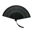 thumbnail image 1 of Barhoo Abanicos De Mano Hand Fan Foldable Exquisite Traditional Dance Fan with Intricate Carvings for Performing Arts, Foldable Handheld Accessory Ideal for Dance and Cultural Performances, 1 of 8