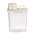 thumbnail image 1 of Barhoo Airtight Pet Food Storage Container Dog Cat Food Dispenser with Sealing Ring Measuring Cup Kitchen Organizer Easy Pour Spout Transparent Freshness Lock Storage for Dry Food Treats, 1 of 6
