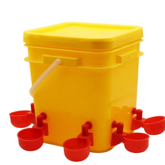 Barhoo Automatic Chicken Waterer Poultry Drinking System Chicken Coop Accessories Pet Water Fountain Farm Animal Hydration Equipment Backyard Flock Supplies Automatic Pet Water Fountain *1 Set