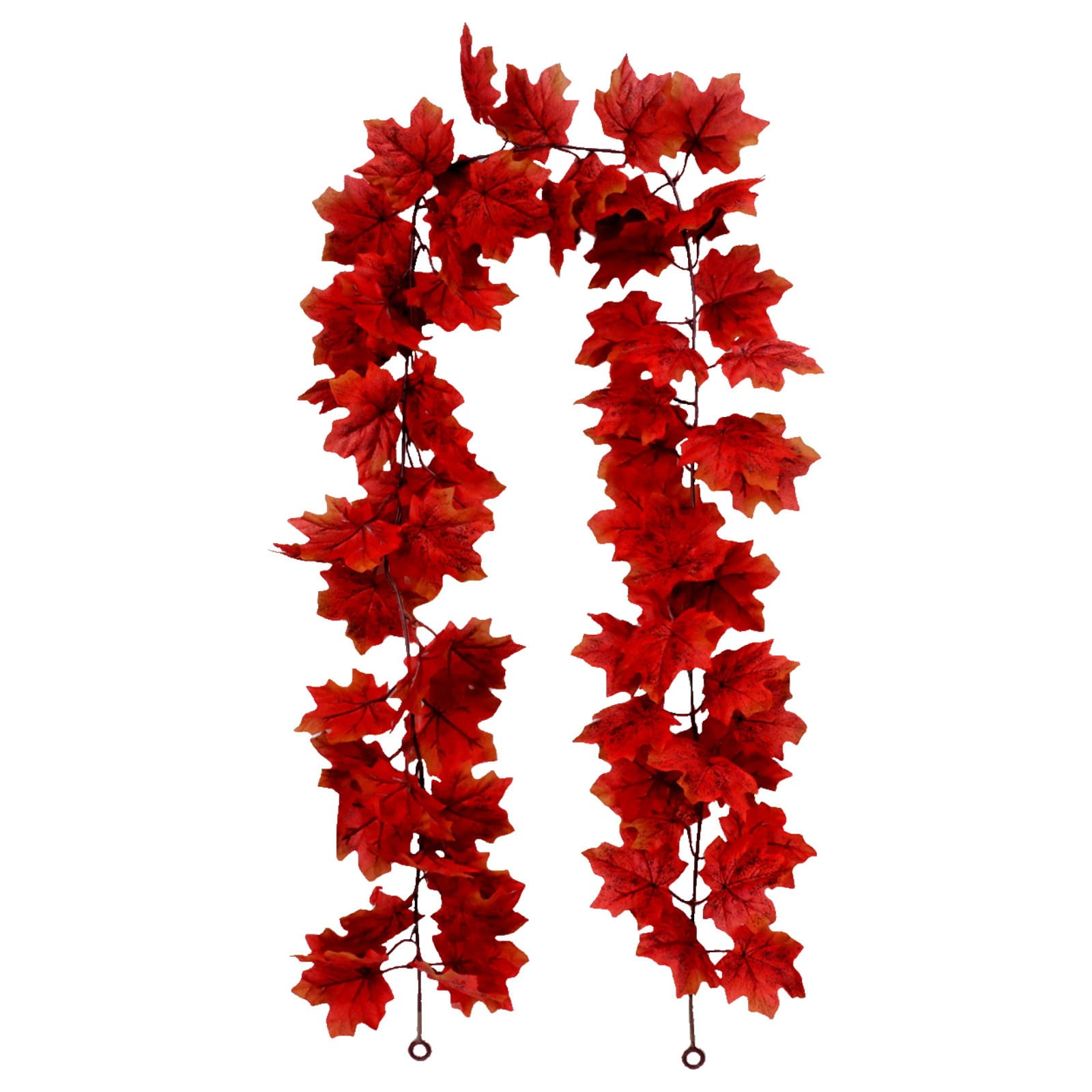Barhoo Autumn-Themed Simulation Maple Rattan Wall Hanging - Rustic ...