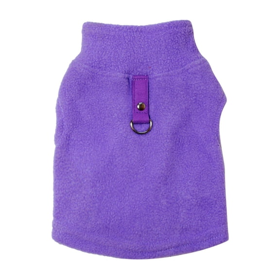 Barhoo Autumn Winter Fleece Pet Clothes Warm Dog Sweater with Traction Buckle Soft Puppy Apparel Comfortable Dog Vest for Cold Weather Small Medium Dogs Pet Clothes *1 Piece