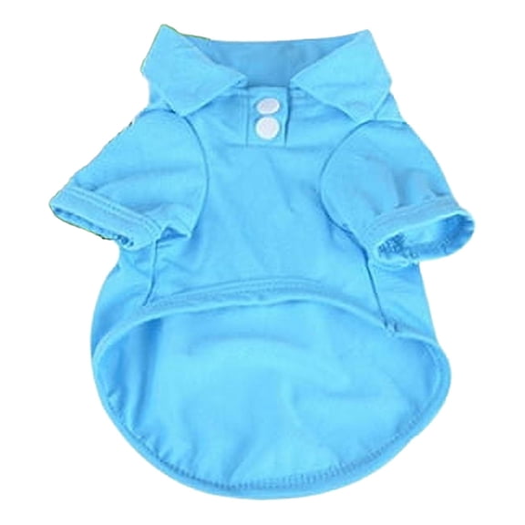 Barhoo Candy Color Dog T-Shirt Pet Clothing for Small Dogs Soft Breathable Cotton Puppy Shirt Spring Summer Casual Coat Top Daily Wear Machine Washable Comfortable Classic Collar Design