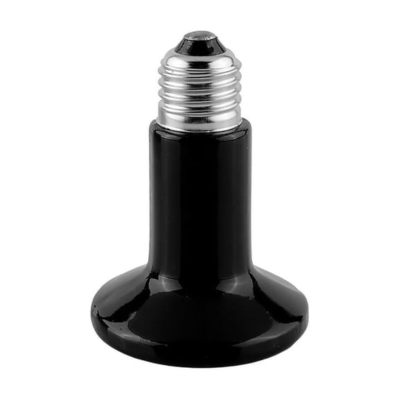 Barhoo Ceramic Heat Emitter Reptile Heat Lamp 50W 75W 100W, No Light Infrared Heat Bulbs for Terrariums, Amphibians, and Pet Brooders, Energy Efficient for Day and Night Use 1* Ceramic Heating Lamp