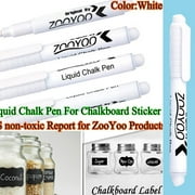 Barhoo Chalk Pen, Pen Clearance, White Sticker Pen Chalkboard Glass Liquid Windows Blackboard for Marker Chalk Office Stationery