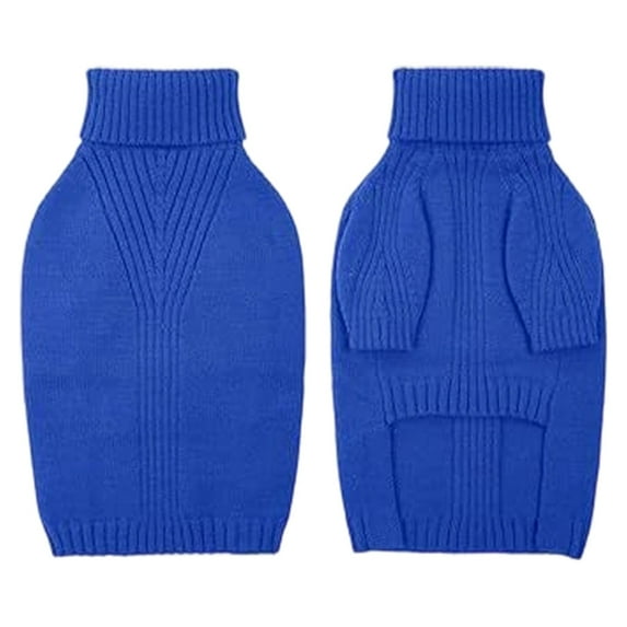 Barhoo Cozy Dog Sweater Thermal Knit Turtleneck Winter Wear Stretchy Soft Pet Sweatshirt Cold Weather Outfit for Large Dogs Comfortable Holiday Clothing 1 Dog Pullover