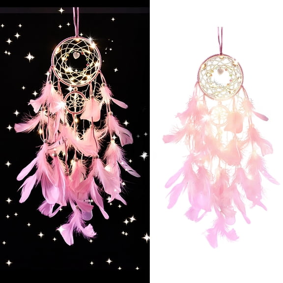 Barhoo Dream Catcher, Hangs Clearance, Dream Pendant Wall Decor Crystal Stone Handmade Dream Bedroom Boho Home Decor Wedding Decorations Craft Gift B