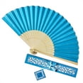 thumbnail image 1 of Barhoo Hand Held Fans Foldable Clearance! Hand Fans Hand Held Fans Foldable, 1 Pcs Bamboo Handheld Woman Foldable, Chinese Japanese Paper Hand Fan for Dancing Wedding Decoration Gifts, Party, Gifts, 1 of 9