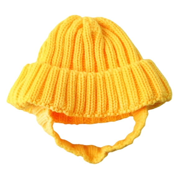 Barhoo Pet Knitted Dog Hat Winter Warm Hat for Small Dogs Cats Ear Protection Soft Comfortable Stretchy Knit Cap Cute Stylish Winter Accessory Photo Prop A Pet Knitted Hat