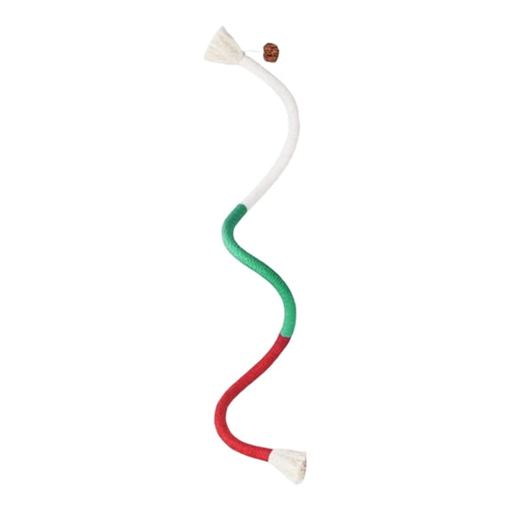 Barhoo Silvervine Cat Chew Rope Toy Dental Cleaning Teeth Grinding Cotton String 28 Inch Long Interactive Kitten Teething Tassel Toy for All Breeds Indoor Cats Playing Exercise Stress Relief