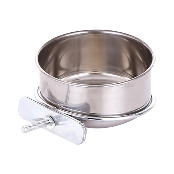 Barhoo Stainless Steel Hanging Dog Bowl for Crate Cage Fixed Mountable Food Water Dish Elevated Feeder Elevated Pet Bowl Non Slip Durable Easy Cleaning Small Medium Large Dogs Cats Rabbits