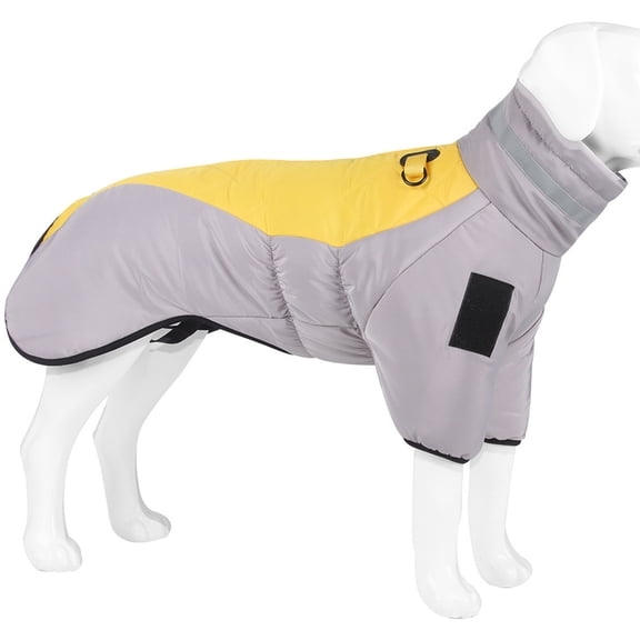 Barhoo Stylish Dog down Jacket Winter Coat Soft Thicken Birthday Party Pet Clothes for Small Medium Large Dogs Warm Comfortable Rainproof Outer Layer Zipper Closure Designer Look Dog Apparel