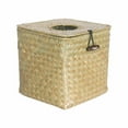 thumbnail image 1 of Barhoo Tissue Box Cover Kleenex Box Covers Square Woven Straw Tissue Box Cover - Decorative Napkin Holder and Pumping Paper Dispenser for Home, Bathroom, and Office 1 Tissue Box, 1 of 6