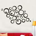 Barhoo Wall Stickers for Bedroom Clearance! Wall Mirror Sticker Circles