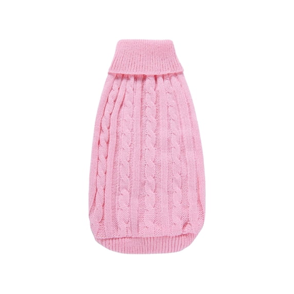 Barhoo Warm Knitted Pet Jumper Winter Sweater Soft Comfortable Puppy Coat Jacket for Small Medium Dogs Cats Cold Weather Fashion Apparel Holiday Costume Breathable Durable Daily Wear