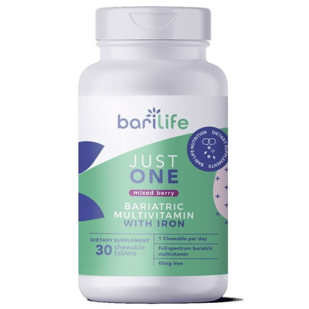 Bari Life Just One Multivitamin with Iron Chewable - Mixed Berry Size: 30-Count