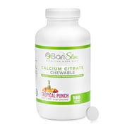 BariSlim Calcium Citrate Tablets with Magnesium & Vitamin D for Bone Health & Nutrient Support, Tropical Punch, 90 Count