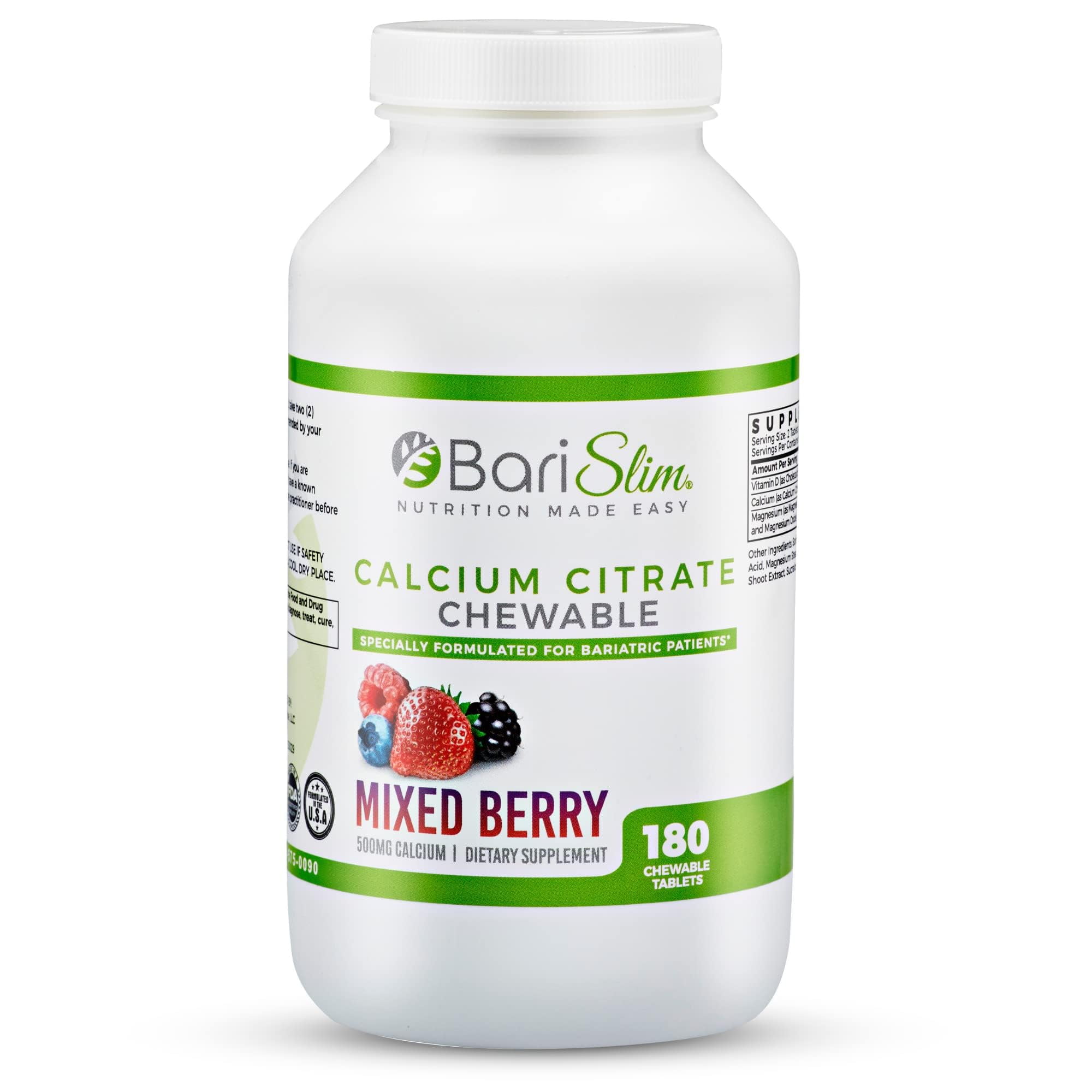 BariSlim Calcium Citrate Chewable Tablets for Bariatric Patients