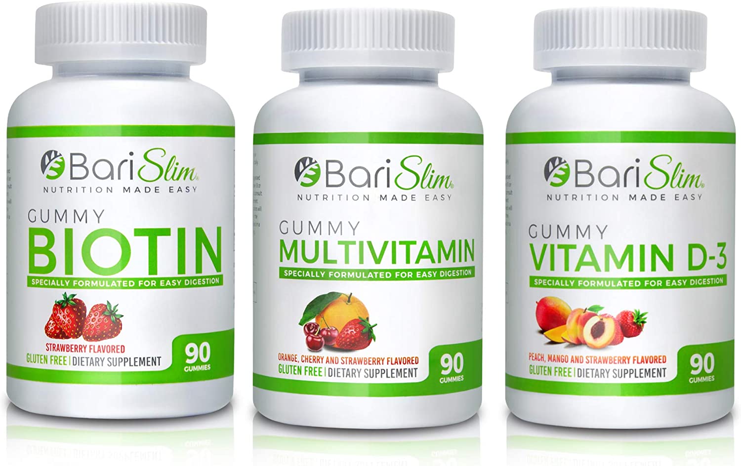 BariSlim Bariatric Multivitamin Gummies Multivitamin, Biotin, and D3