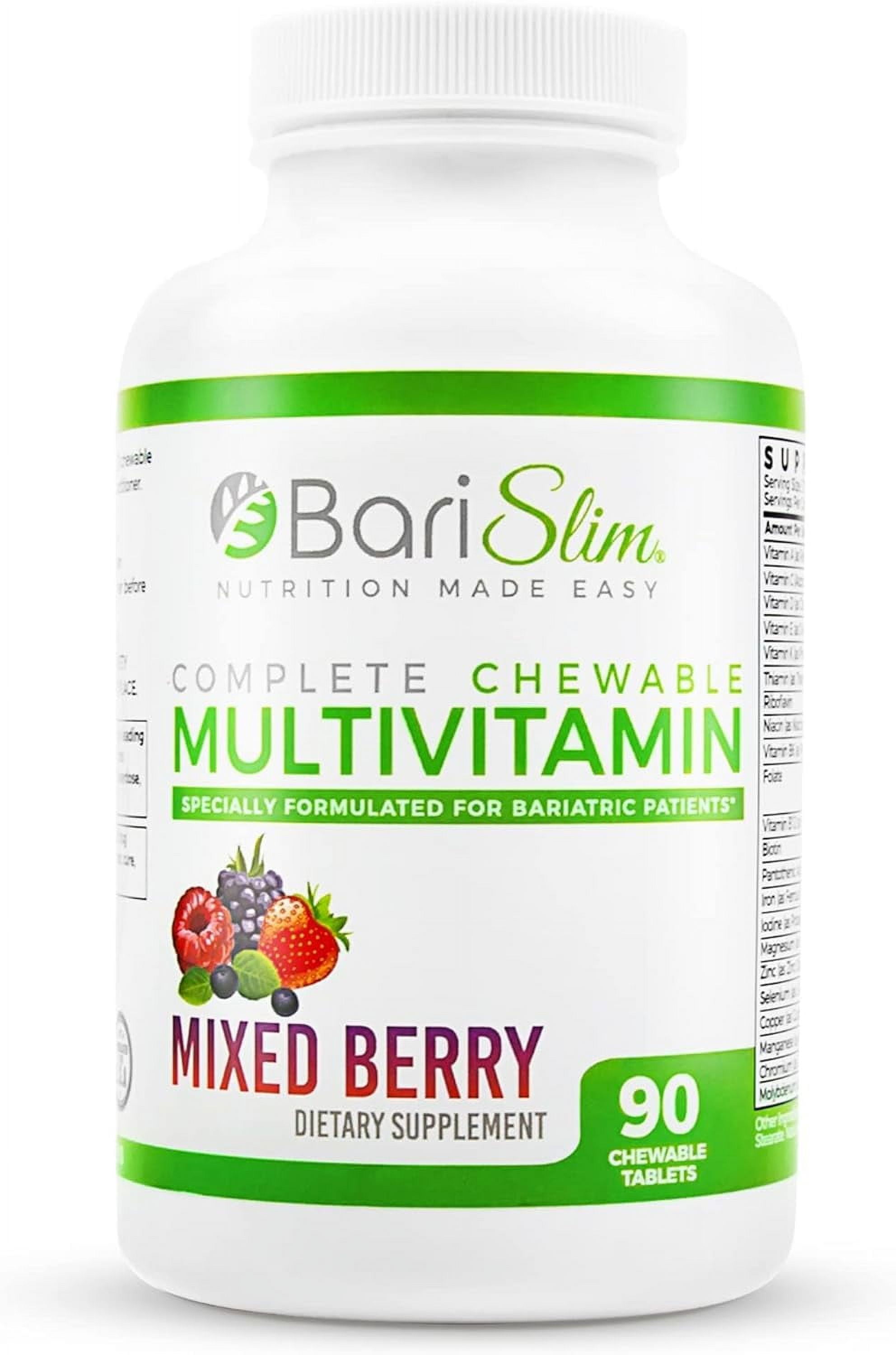 BariSlim Complete Chewable Bariatric Multivitamin Tablets 45 mg Iron