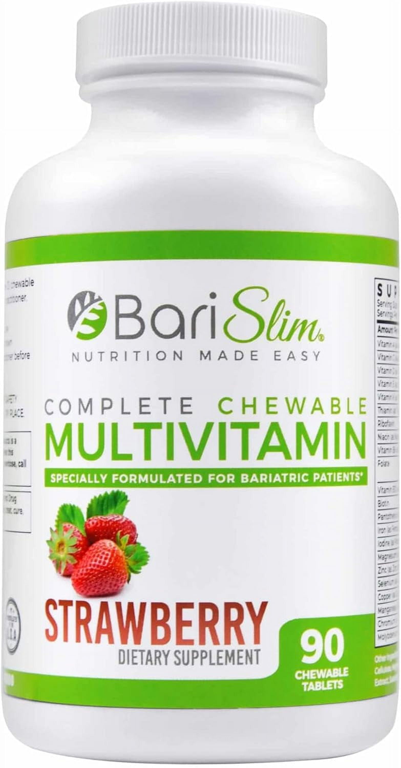 BariSlim Complete Chewable Bariatric Multivitamin Tablets 45 mg Iron Bariatric Vitamin