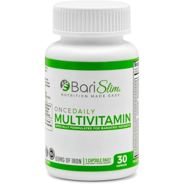 BariSlim Once Daily Bariatric Multivitamin Capsule 60mg of Iron